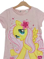 Vorschaubild 3 von Kinder T-Shirt Mädchen Rosa Gr. 140 Kurzarm Baumwolle Grafik