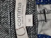 Vorschaubild 3 von Damen Minirock Grau Gr. 36/S Klassisch Elegant Baumwolle