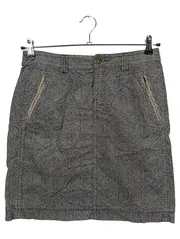 Vorschaubild 1 von Damen Minirock Grau Gr. 36/S Klassisch Elegant Baumwolle