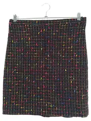 Vorschaubild 1 von Damen A-Linienrock Gr. 42/XL Mehrfarbig Wolle Elegant Modern