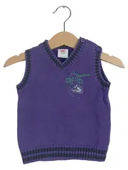 Vorschaubild 1 von Kinder Pullunder Gr. 68 Lila Strickweste Casual