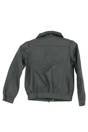 Vorschaubild 2 von Kinder Lederjacke Gr. 128 Blau Klassisch