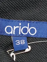Vorschaubild 4 von Arido Damen Poloshirt Gr. 38/M Schwarz Baumwolle Kurzarm Casual