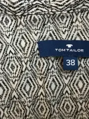 Vorschaubild 4 von Damen Hemdbluse Gr. 38 M Grau Geometrisch Muster Langarm