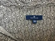 Vorschaubild 2 von Damen Hemdbluse Gr. 38 M Grau Geometrisch Muster Langarm