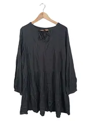 Vorschaubild 1 von Damen Freizeitkleid Gr. 40/L Schwarz Feminin Viskose