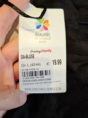 Vorschaubild 4 von Damen Freizeitkleid Gr. 40/L Schwarz Feminin Viskose