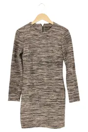 Vorschaubild 1 von Etuikleid Damen Gr. 36/S Grau Meliert Business Elegant Langarm