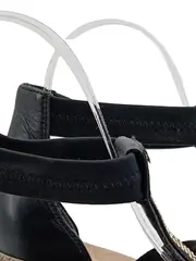 Vorschaubild 3 von Sandaletten Damen Gr. 37 Schwarz Casual Blockabsatz