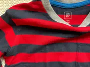 Vorschaubild 4 von Baby Langarmshirt Kinder Gr. 104 Gestreift Rot Blau Baumwolle
