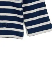 Vorschaubild 2 von Kinder Langarmshirt gestreift Maritim Blau 116