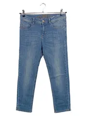 Vorschaubild 1 von Damen Jeans Regular Fit Blau Uni Stickerei W31 L26