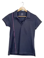 Vorschaubild 1 von Damen Poloshirt Climacool Kurzarm Sport Blau Gr. M Polyester