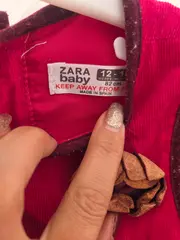 Vorschaubild 5 von Festliches Kleid Kinder Ärmellos Baumwolle Pink Gr. 80