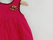 Vorschaubild 4 von Festliches Kleid Kinder Ärmellos Baumwolle Pink Gr. 80