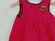 Vorschaubild 3 von Festliches Kleid Kinder Ärmellos Baumwolle Pink Gr. 80