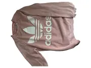 Vorschaubild 2 von Damen Pullover Gr. 36/S Rosa Sportlich Logo-Print Baumwolle