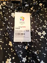 Vorschaubild 4 von Damen Kleid Blumenmuster Schwarz Gr. 42;XL Elegant Festlich