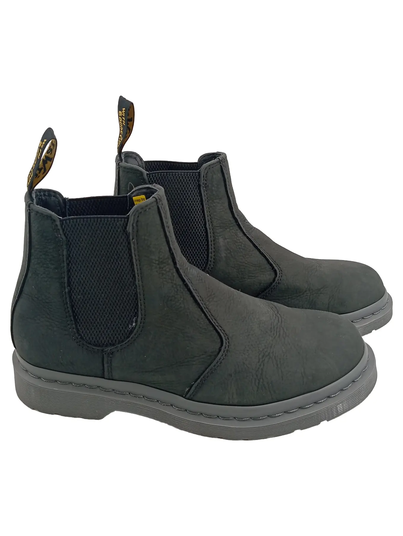 DR. MARTENS Chelsea Boots Herren Stiefelette Gr. 45 Schwarz Casual Leder