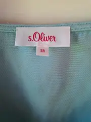 Vorschaubild 4 von Damen Bluse Gr. 38 Türkis Casual Rüschen Lyocell