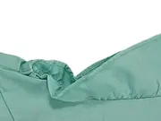 Vorschaubild 3 von Damen Bluse Gr. 38 Türkis Casual Rüschen Lyocell