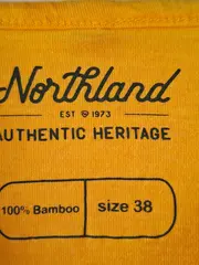 Vorschaubild 5 von Northland Damen T-Shirt Gr. 38/M Gelb Casual Viskose Kurzarm