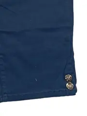 Vorschaubild 4 von Damen Caprihose Gr. 42 Blau Baumwolle Casual Stoffhose