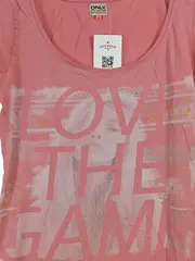 Vorschaubild 3 von Damen T-Shirt Pink Gr. 38/M mit Aufdruck Casual