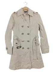 Vorschaubild 1 von Damen Trenchcoat Klassisch Beige Gr. 38/M Elegant Alltag Business