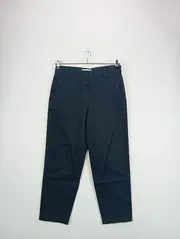 Vorschaubild 2 von Damen Stoffhose Gr. 36 Blau Klassisch Baumwolle