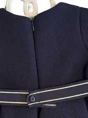 Vorschaubild 3 von Festliches Kleid Gr. 80 Blau Elegant Strukturmuster Kurzarm