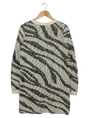 Vorschaubild 2 von Damen Strickjacke 34/XS Mehrfarbig Zebra Muster Casual Cardigan