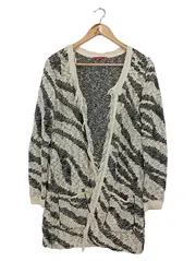 Vorschaubild 1 von Damen Strickjacke 34/XS Mehrfarbig Zebra Muster Casual Cardigan