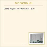 Vorschaubild 2 von Draussen von Monika Goetz Kunst öffentlicher Raum 6 Projekte Hardcover Deutsch