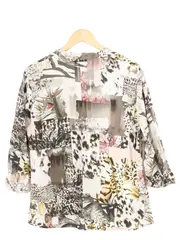 Vorschaubild 2 von Damen Bluse 38/M Mehrfarbig Animal-Print Viskose Modern