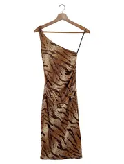 Vorschaubild 1 von MNG Cocktailkleid Damen Tiger Muster Gr. 34/XS