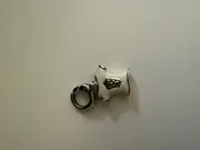 Vorschaubild 3 von Damen Charm Anhänger T-Shirt Weiß Metall Emaille