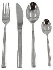 Vorschaubild 1 von Besteck Set 4-teilig Edelstahl Silber Modern Neu