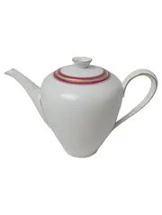 Vorschaubild 1 von ROYAL KPM Kaffeekanne Weiß Gold Burgunder Klassisch Elegant 16cm