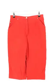 Vorschaubild 1 von Damen Stoffhose Rot Gr. 38 M Casual Elegant Baumwolle