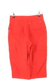 Vorschaubild 2 von Damen Stoffhose Rot Gr. 38 M Casual Elegant Baumwolle