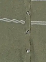 Vorschaubild 3 von Damen Strickjacke Oliv Gr. 38/M Casual Baumwolle