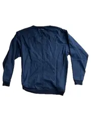 Vorschaubild 3 von + Edun Damen Pullover Gr. 38/M Blau Reißverschluss Baumwolle