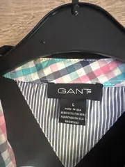 Vorschaubild 5 von Herren Poloshirt Gr. 40 Schwarz Casual Kurzarm