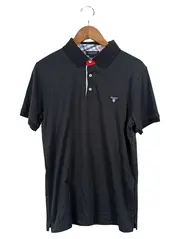 Vorschaubild 1 von Herren Poloshirt Gr. 40 Schwarz Casual Kurzarm