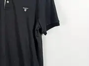 Vorschaubild 3 von Herren Poloshirt Gr. 40 Schwarz Casual Kurzarm