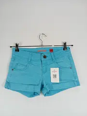 Vorschaubild 2 von Damen Jeans Shorts Türkis Gr. W29/38/M Casual Kurze Hose