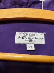 Vorschaubild 2 von Damen Hemdbluse Gr. 36/S Lila Baumwolle Langarm Casual