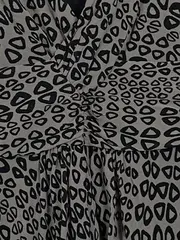 Vorschaubild 4 von Damen Freizeitkleid Gr. 40 Grau Casual Muster