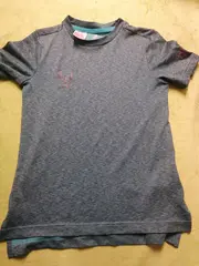 Vorschaubild 5 von Kinder T-Shirt Gr. 140 Sportlich Petrol Meliert Kurzarm